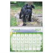 Calendrier de minimalisme TOUTE ANNÉE/TAILLE/COULE (Mar 2027)