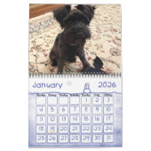 Calendrier de minimalisme TOUTE ANNÉE/TAILLE/COULE (Jan 2026)