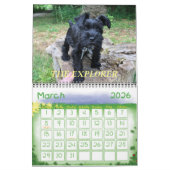 Calendrier de minimalisme TOUTE ANNÉE/TAILLE/COULE (Mar 2026)