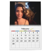 Calendrier de minimalisme TOUTE ANNÉE/TAILLE/COULE (Feb 2027)