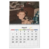 Calendrier de minimalisme TOUTE ANNÉE/TAILLE/COULE (Mar 2027)