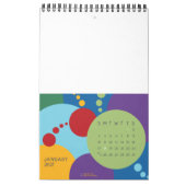 Calendrier de minimalisme TOUTE ANNÉE/TAILLE/COULE (Jan 2027)