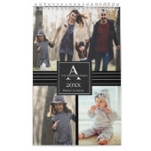 Calendrier de mise en page d'une photo de famille  (Protection)