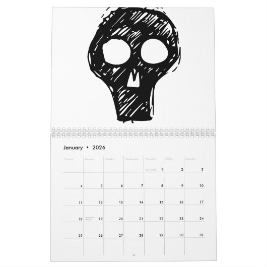 Calendrier de monstre. Un changement vient ! (Jan 2026)