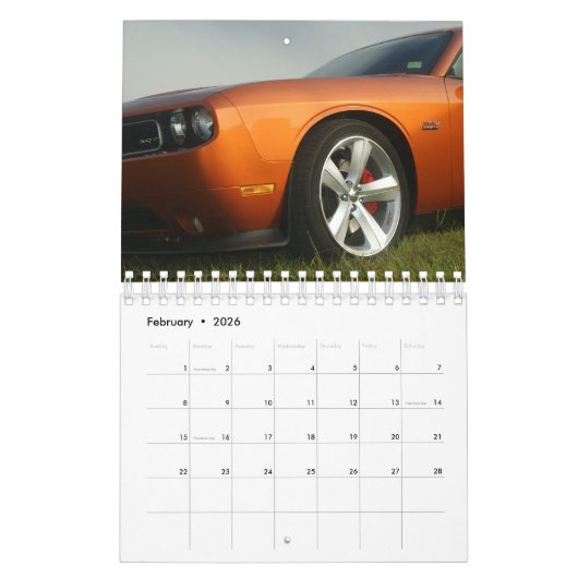 Calendrier de Mopars (Feb 2026)