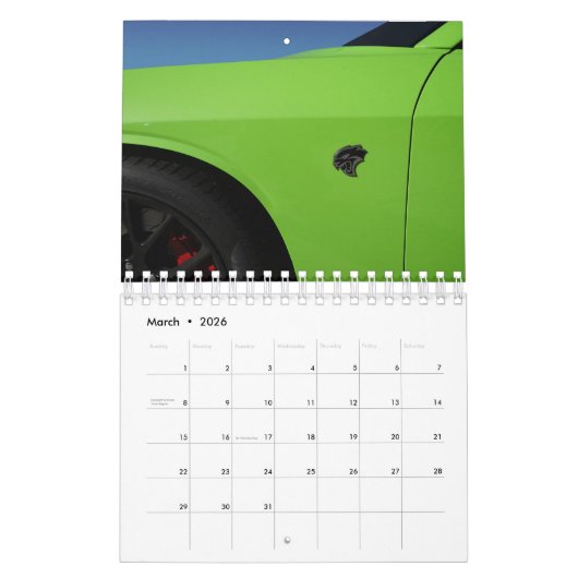Calendrier de Mopars (Mar 2026)