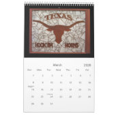 Calendrier de mosaïque en verre souillé (Mar 2026)