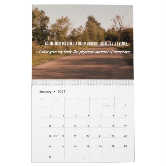 Calendrier de motivation de citations de perte de (Jan 2027)