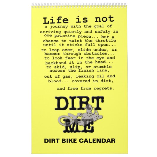 Calendrier de motocross de vélo de saleté (Protection)