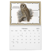 Calendrier de mur d'oiseaux 2021 Feathered Friends (Feb 2027)