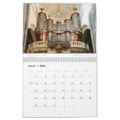 Calendrier de mur d'orgue - Calendrier de musique (Mar 2026)