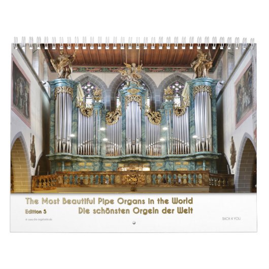 Calendrier de mur d'orgue - Calendrier de musique (Protection)