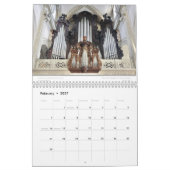 Calendrier de mur d'orgue - Calendrier de musique (Feb 2027)
