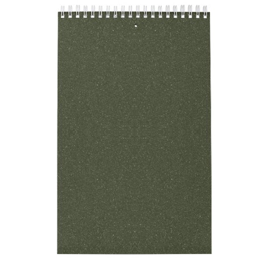 Calendrier de mur personnalisé Moss Green (Protection)