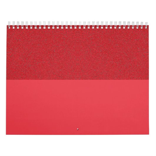Calendrier de mur personnalisé rouge tomate à deux (Protection)