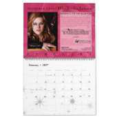 CALENDRIER de MUSIQUE de 2009 MYSPACE comportant (Feb 2027)