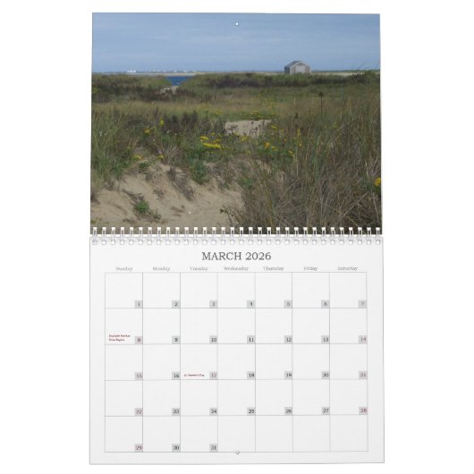 Calendrier de Nantucket 2012 (Mar 2026)