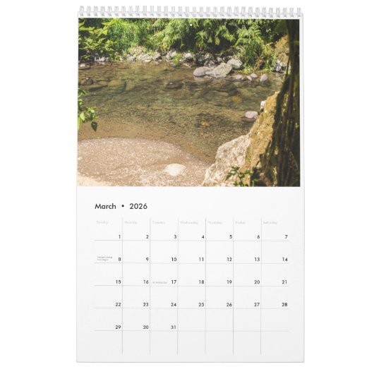 Calendrier de nature (Mar 2026)