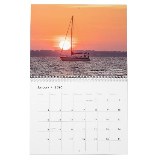 Calendrier de Navarre Beach Floride (Jan 2026)