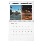 Calendrier de New York City jour et nuit (Feb 2026)