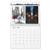 Calendrier de New York City jour et nuit (Mar 2026)