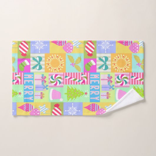 Calendrier de Noël (Serviette à main)