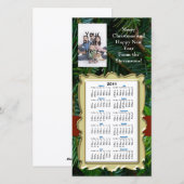 Calendrier de Noël/Nouvel An personnalisé Carte ph (Devant / Derrière)