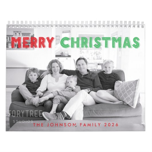 Calendrier de Noël photo pour 2026 (Protection)