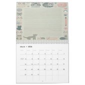 Calendrier de nom personnalisé avec des notes pour (Mar 2026)