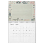 Calendrier de nom personnalisé avec des notes pour (Feb 2026)