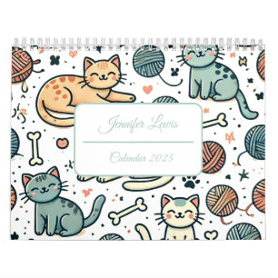 Calendrier de nom personnalisé avec des notes pour