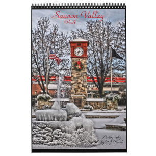 Calendrier de page de la vallée une de Saucon