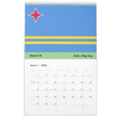 Calendrier de paix d'Aruba (Mar 2026)