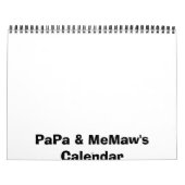 Calendrier de PaPa et MeMaw (Protection)