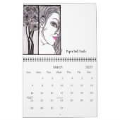 Calendrier de papier de poupées de Nouveau d'art (Mar 2027)