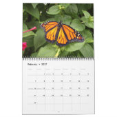 Calendrier de papillon de monarque (Feb 2027)