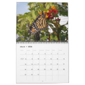 Calendrier de papillon de monarque (Mar 2026)