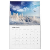 Calendrier de Paradis d'Hiver de Taille Moyenne (Jan 2027)