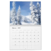 Calendrier de Paradis d'Hiver de Taille Moyenne (Feb 2027)