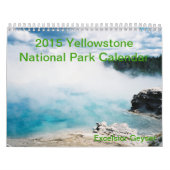 Calendrier de parc national de Yellowstone (Protection)