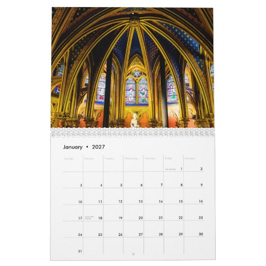 Calendrier de Paris 2015 (Jan 2027)