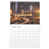 Calendrier de Paris la nuit (Feb 2027)