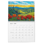 Calendrier de paysage en papier enroulé (Mar 2027)