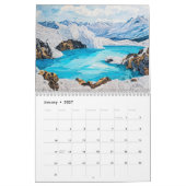 Calendrier de paysage en papier enroulé (Jan 2027)
