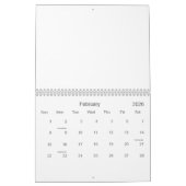 Calendrier de paysage urbain. (Feb 2026)