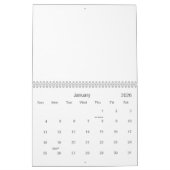 Calendrier de paysage urbain. (Jan 2026)