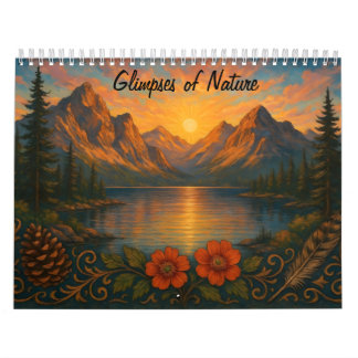 Calendrier de paysages de montagne de la nature