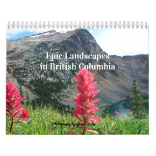 Calendrier de paysages épiques en Colombie-Britann