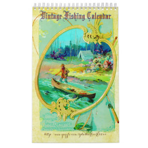 Calendrier De "pêche vintage 15 mois "