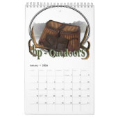 Calendrier De "pêche vintage 15 mois " (Jan 2026)